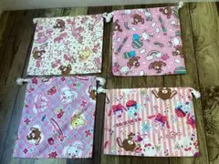 シュガーバニー巾着4枚