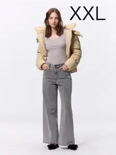 GU廃盤モデル　ミドルライズワイドジーンズ　XXL 05GLAY