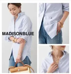 MADISONBLUE マディソンブルー マダム シャツ ストライプ 01