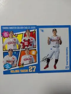 岡島豪郎選手　楽天イーグルス 喜怒哀楽カード　きゅんきゅんパネル　カード