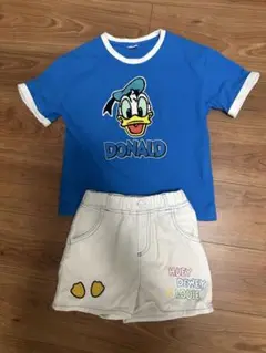 ドナルドダック Tシャツとショートパンツセット
