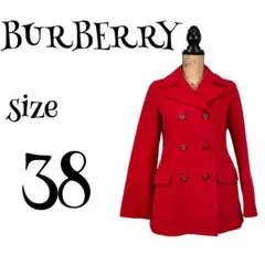 バーバリーブルーレーベル BURBERRY ピーコート Pコート(M)