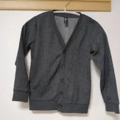 美品★ダークグレー カーディガン 130サイズ
