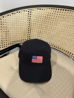 NEC ネイビーキャップ アメリカ国旗刺繍