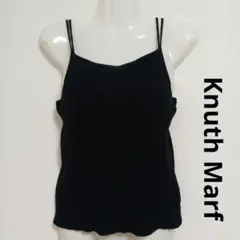 Knuth Marf カップ付き キャミソール ノースリーブトップス 黒