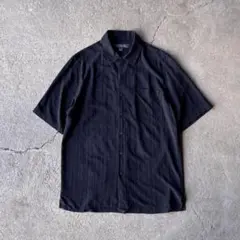 00s USA label stitch design silk shirt