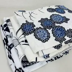 綿 浴衣 5着 まとめ売り リメイク材料 S-2630