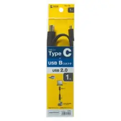 【新品】SANWA SUPPLY USB2.0 TypeC－Bケーブル 1m