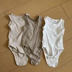 H&M ベビー肌着 3枚セット 62/3M