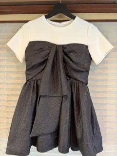 アプワイザーリッシェ ベアドッキングチュニック　半袖　ジャガード　ブラックS