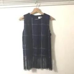 MSGM リネンフリンジTOPS