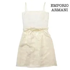 エンポリオアルマーニ EMPORIO ARMANI 花柄 ワンピース ホワイト