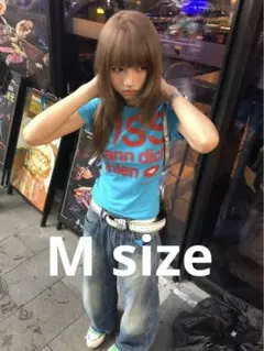Tシャツ 大人気 ピチT グランジ y2k ストリート　00s 平成ギャル