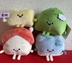 とちとちとっちーず　ボールチェーン付きぬいぐるみ　4種セット　マスコット
