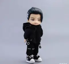 ねんどろいど服　オビツ11服　ドール服　ジャージ　運動着セット　黒