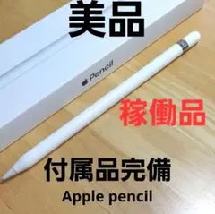 美品 Apple Pencil アップルペンシル 第一世代 付属品完備 動産確認