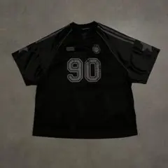 MASON PRINCE v-neck mesh game T BLK