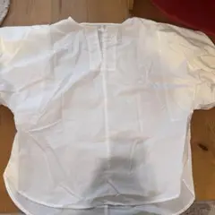 ホワイト プルオーバー 半袖シャツ