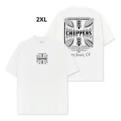 ウエストコーストチョッパーズ ホワイト ハーレー バイカー 半袖 Tシャツ2XL