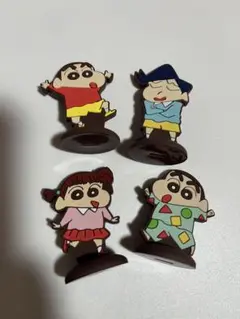 クレヨンしんちゃん ラバースタンド 4体セット