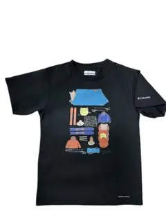 美品　Columbia ブラック Tシャツ 140㎝