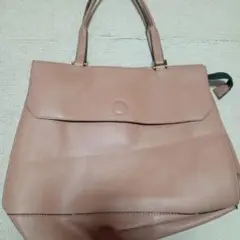 ピンク ショルダーバッグ 合成皮革