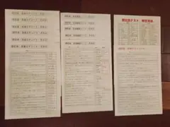 広島県　中学受験　田中学習会　暗記会・社会SPシートその１～その６