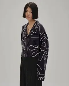 today ful.Embroi dery pajamas shirts