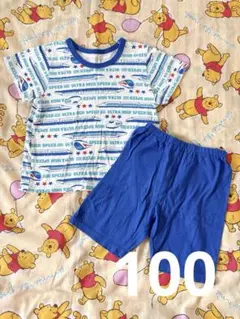 夏休み価格‼️匿名配送　新幹線半袖パジャマ　100㎝　コットン100