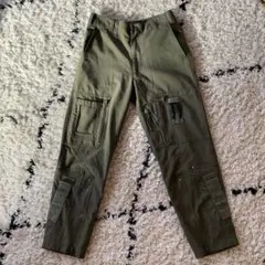 カナダ軍 空軍 ヘリクルーパンツ カーキ　多機能ポケット　軍物　ミリタリー
