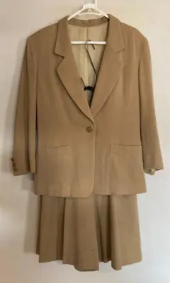 DEFACHE キュロットスーツ ジャケット レトロ セットアップ キャメル