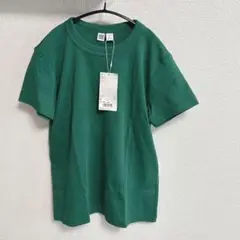 新品 UNIQLO ユニクロ U グリーン 半袖 Tシャツ M レディース