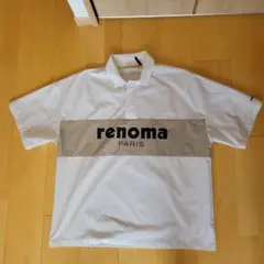 renoma ゴルフポロシャツ ホワイト/ベージュ