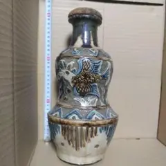 陶器　壺屋　やちむん　島袋常明 壺 #花瓶 #島袋常明 #仁王窯 @niougama #vase #民藝 #クラフト