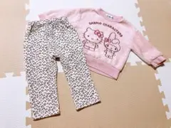 Sanrio ハローキティー　マイメロディー　ヒョウ柄パンツ　80㎝