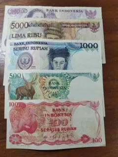 インドネシアのお金 新品 Indonesia 25 50 100 200 500 1000 RUPIAH 1991-2011 UNC