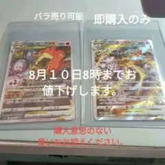 リザードン VSTAR & ミュウツーVSTAR セット　即購入のみです