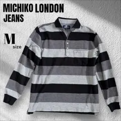 MICHIKO LONDON JEANS ミチコロンドン 長袖 ポロシャツ M