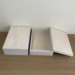 桐箱　木箱　小物入れ　2個セット