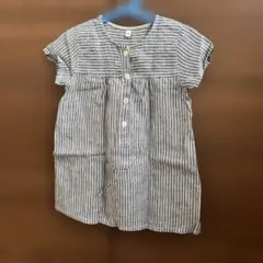 無印良品　子供ワンピース　ストライプ　100