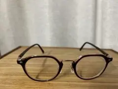 ユナイテッドアローズ　ブラウンオーバルフレームメガネ