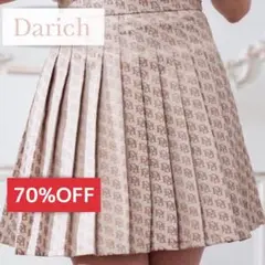 【美品】Darich DRジャガードプリーツスカート M ベージュ 即完売品