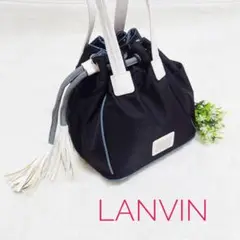 ランバンスポーツ ハンドバッグ きんちゃく ブラック ゴルフ