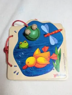 チェローナ　chelona　木の絵本　カエル　知育玩具