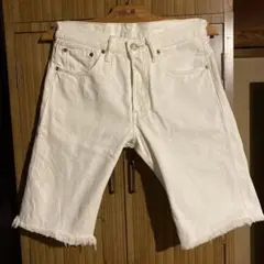 Levi's 501 W28 ホワイト ショートパンツ