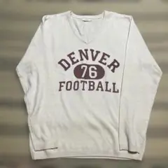 BROWNY ニットセーター DENVER 76 FOOTBALL アメカジ