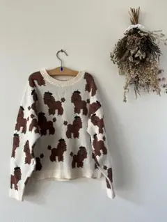 tinycottons プードル柄デニム SALE】tinycottons TINY POODLE BAGGY JEANS blue grey タイニー
