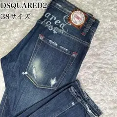 【美品】DSQUARED2 ダメージジーンズ サイズ38 ペイント