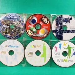 Discのみ Wii ゴーバケーション マリオブラザーズ スマブラ+おまけ等6点