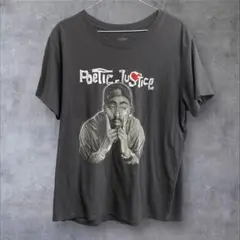 2PAC 半袖Tシャツ イラスト風 グレー 2XL